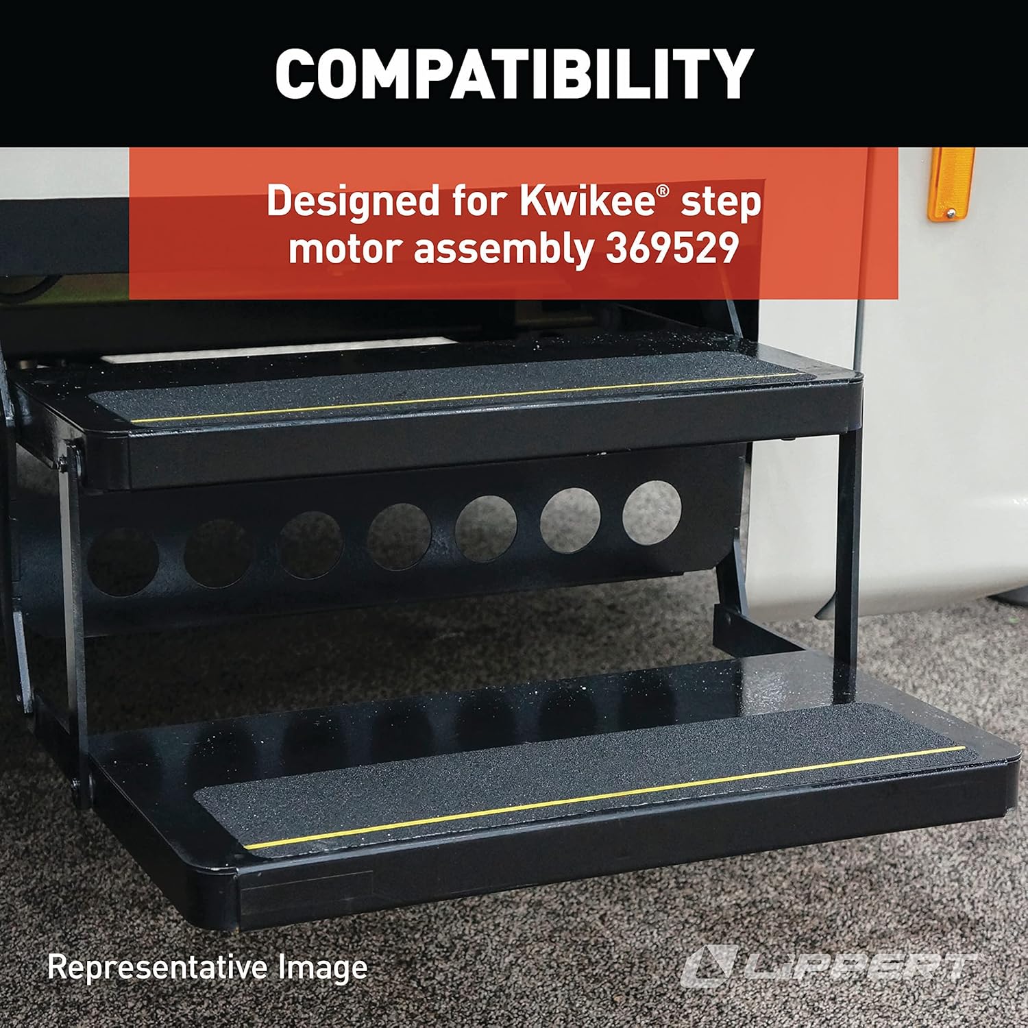 Lippert Components Kwikee® Adapter/Harness Black