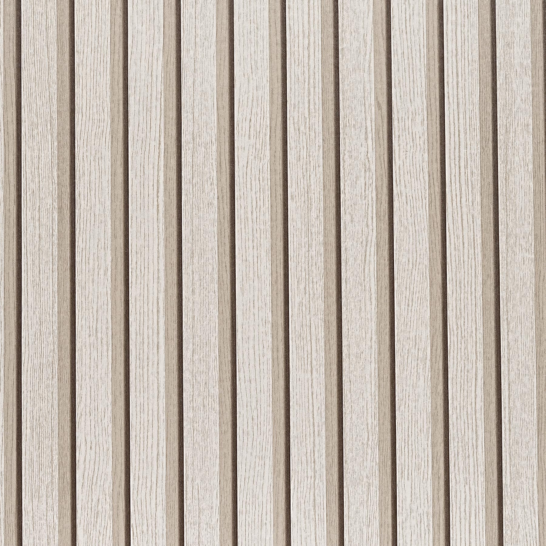 LOVADA Wood Slat Wallpaper - Peel & Stick Self-Adhesive (90cm x 500cm), Wood Effect Contact Paper for Feature Walls, Easy DIY Wall Decor & Home Makeover