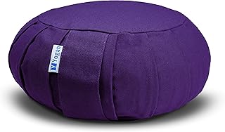 Yogan Yoga Cushion/Meditation Cushion | Natural Buckwheat Hulls Filling ...