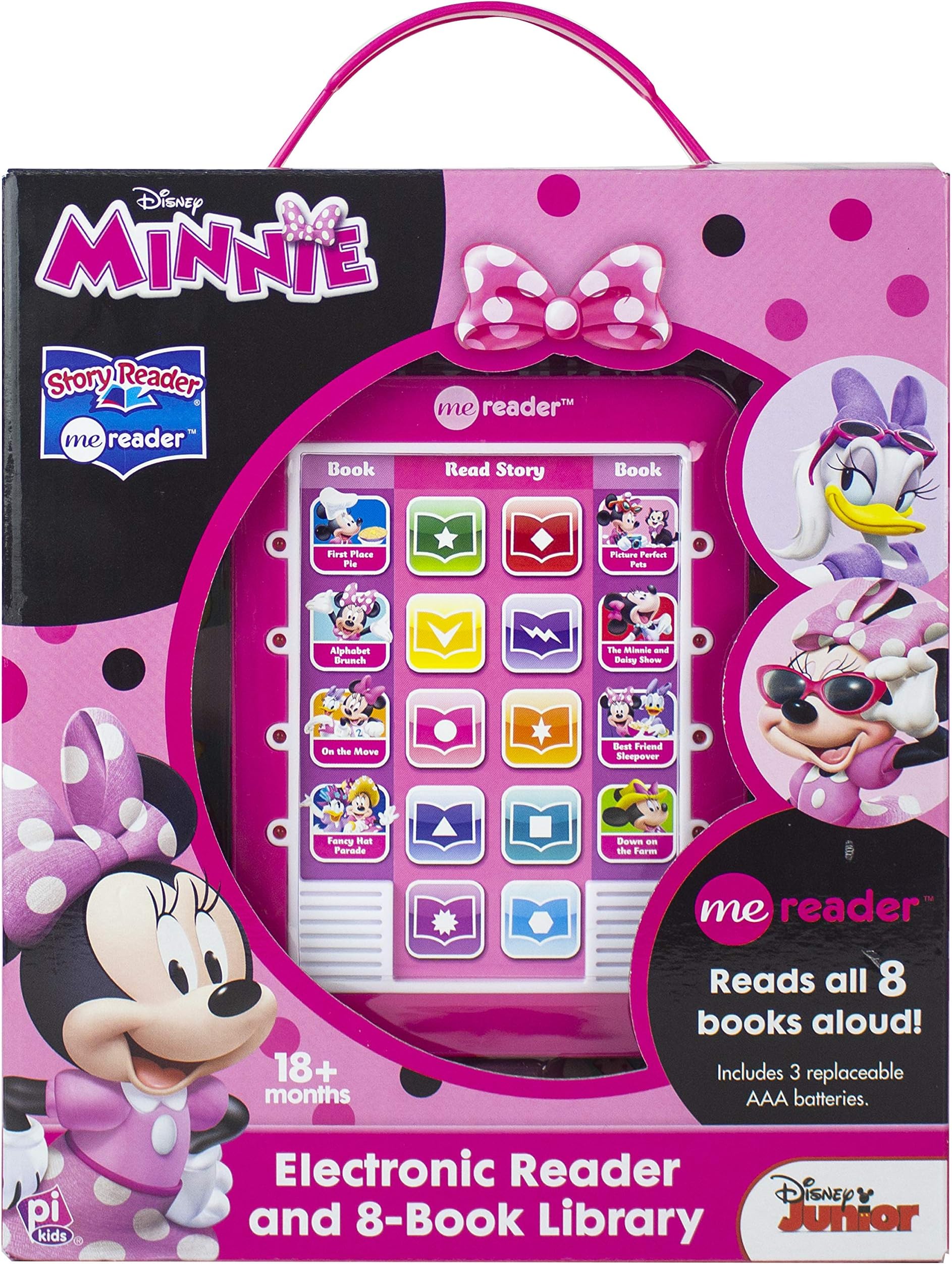 Disney Minnie Mouse - Me Reader Electronic Reader and 8 Sound Book Library - PI Kids: Electronic Reader and 8-Book Library