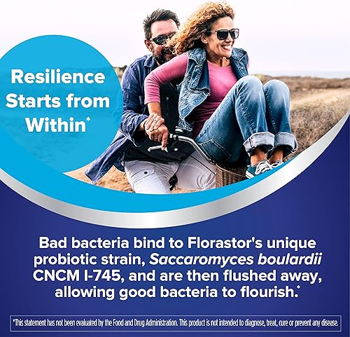 Miniatura 6 de Florastor Suplemento probiótico diario para mujeres y hombres uso con antibióticos Saccharomyces Boulardii CNCM I-745 20 cápsulas