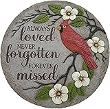 Cardinal Memorial Stones, Garden Memorial Stones for Loved Ones, Garden Stones in Memory of Loved Ones, Sympathy Gifts, Memorial Gifts Loss of Mother, Father TNS5
