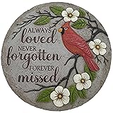 Cardinal Memorial Stones, Garden Memorial Stones for Loved Ones, Garden Stones in Memory of Loved Ones, Sympathy Gifts, Memorial Gifts Loss of Mother, Father TNS5
