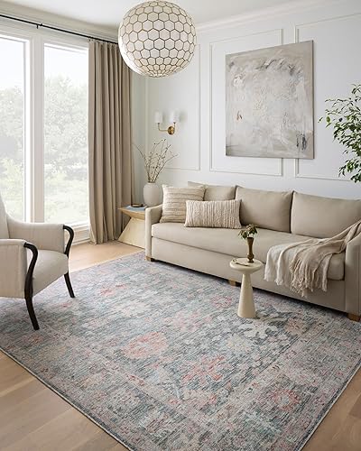 Vista 67 de Loloi II Elysium - Alfombra de pasillo color plata/multi de 2'-6" x 7'-6" Plateado y multicolor,Carbón / Multi,Mezclilla/Multi,Grafito/Multi,Multi