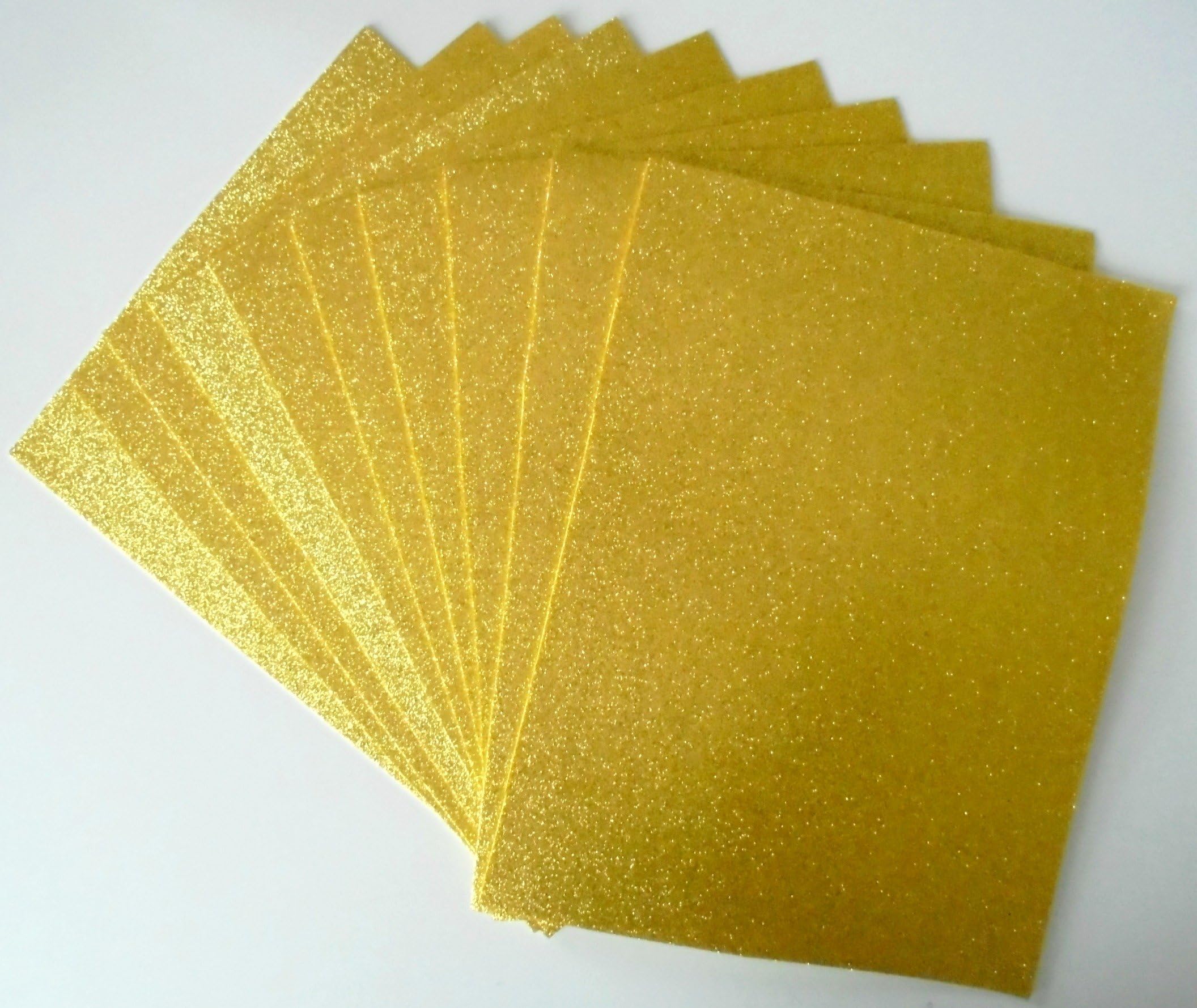 Glitter Foam Sheets Glitter foamy Sheets 10 Pieces 8.5 x 11 Yellow