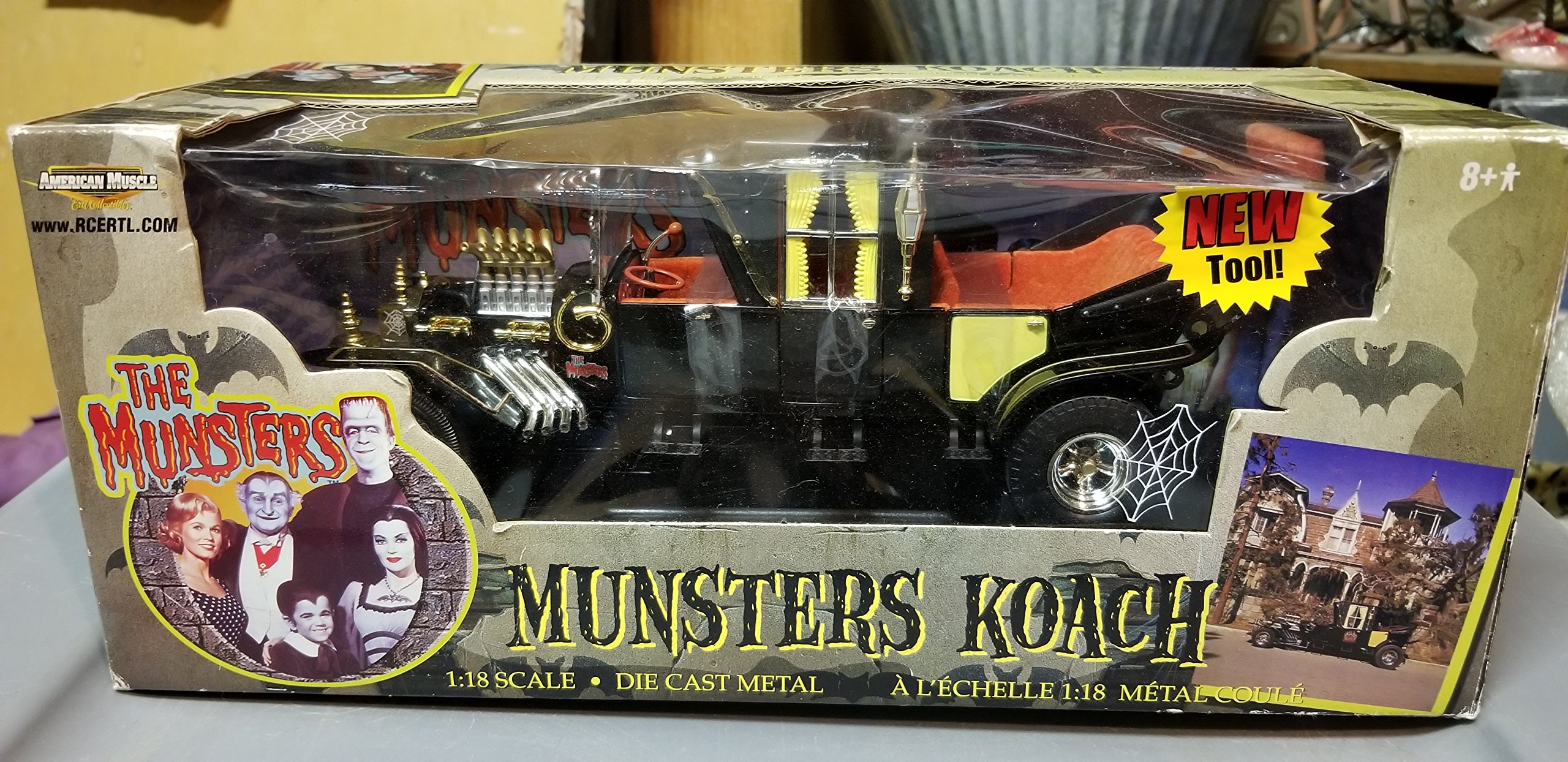 The Munsters Munsters Koach 1:18th Scale Die Cast Metal Collectors Car by The Munsters