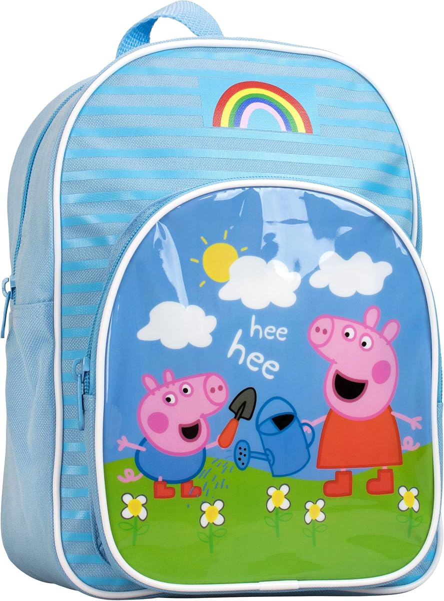 Mochila, Mochila preescolar George Pig, Mochilas para niños pequeños, Talla única Azul