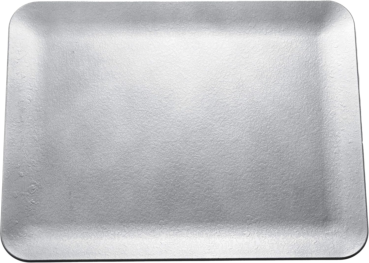 Obon Tray, OL-40-2, Heat Resistant Shaku 3 Kotobon, Tataki Silver SL, Black Painted Back