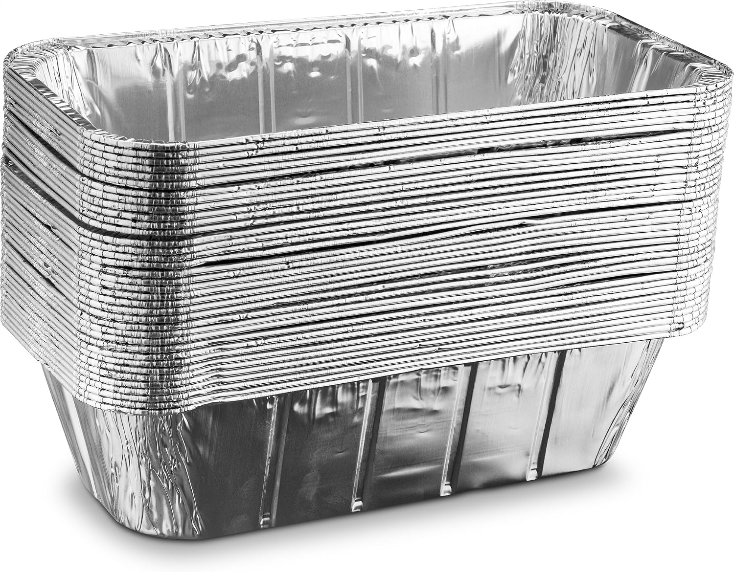 [10 Pack - 5lb Loaf Size ] Propack Disposable Aluminum Foil Meal Prep Cookware Loaf Pans 12.5"x6.5"x2.5", Oven, Toaster, Grill, Cooking, Roasting, Broiling, Baking, Event, Take Out, Restaurant