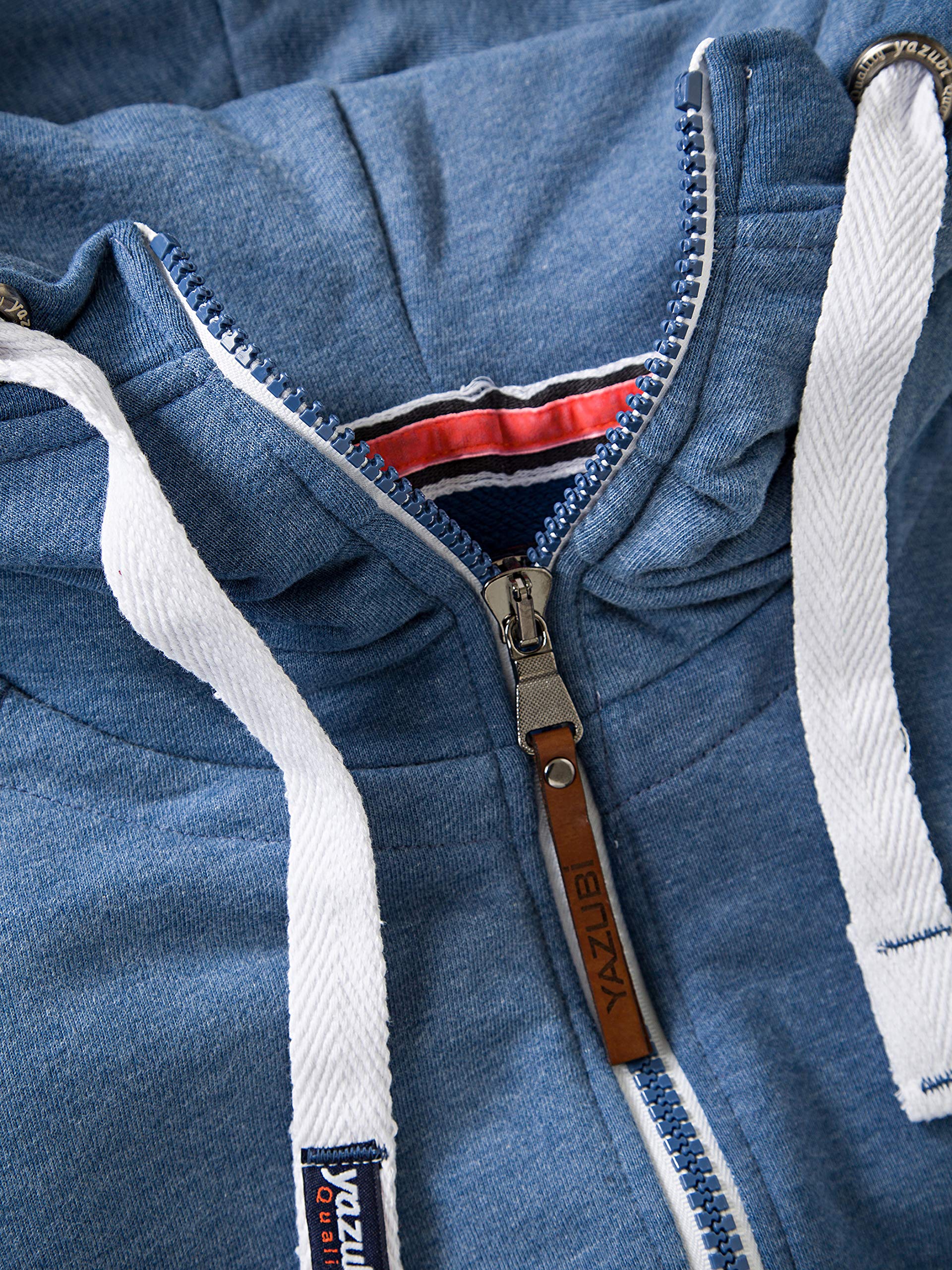 Yazubi Herren Sweatjacke Hoodie mit Reißverschluss Jacob