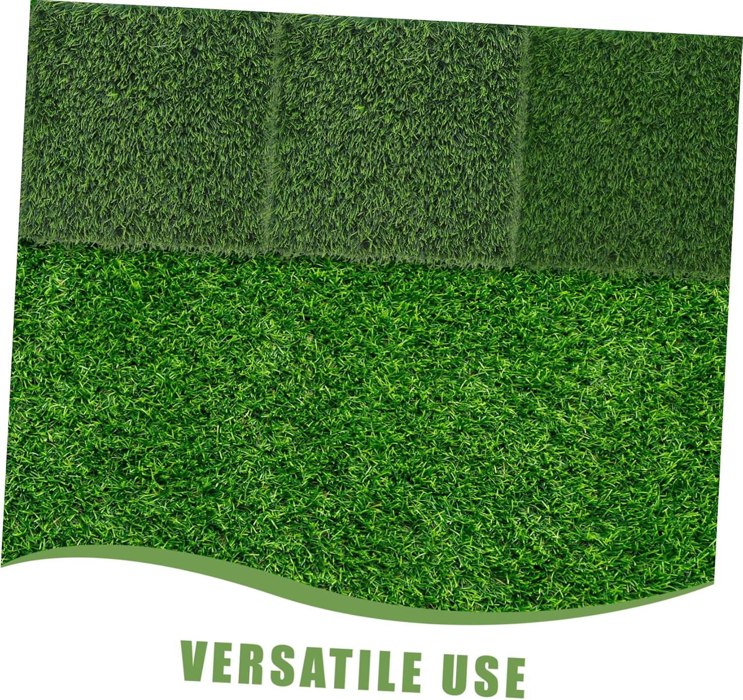 4pcs Synthetic Lawn Carpet Mats for Dogs Pets Artificial Grass Turf Rug for Use No Maintenance Easy to Clean for Patios Playgrounds