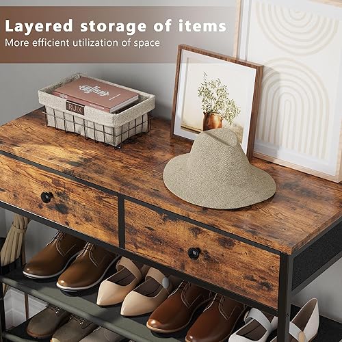 Miniatura 5 de Cesta de ropa sucia, cesta de lavandería de 2 secciones con ruedas, organizador de cesta de lavandería con ruedas, 2 bolsas clasificadoras de