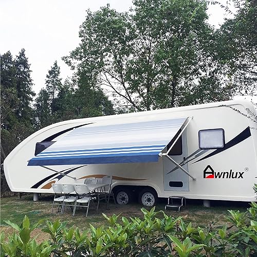 Miniatura 8 de Awnlux Toldo de vinilo duradero para caravana, camioneta, SUV, repuesto de toldo de patio (10, color negro desteñido)