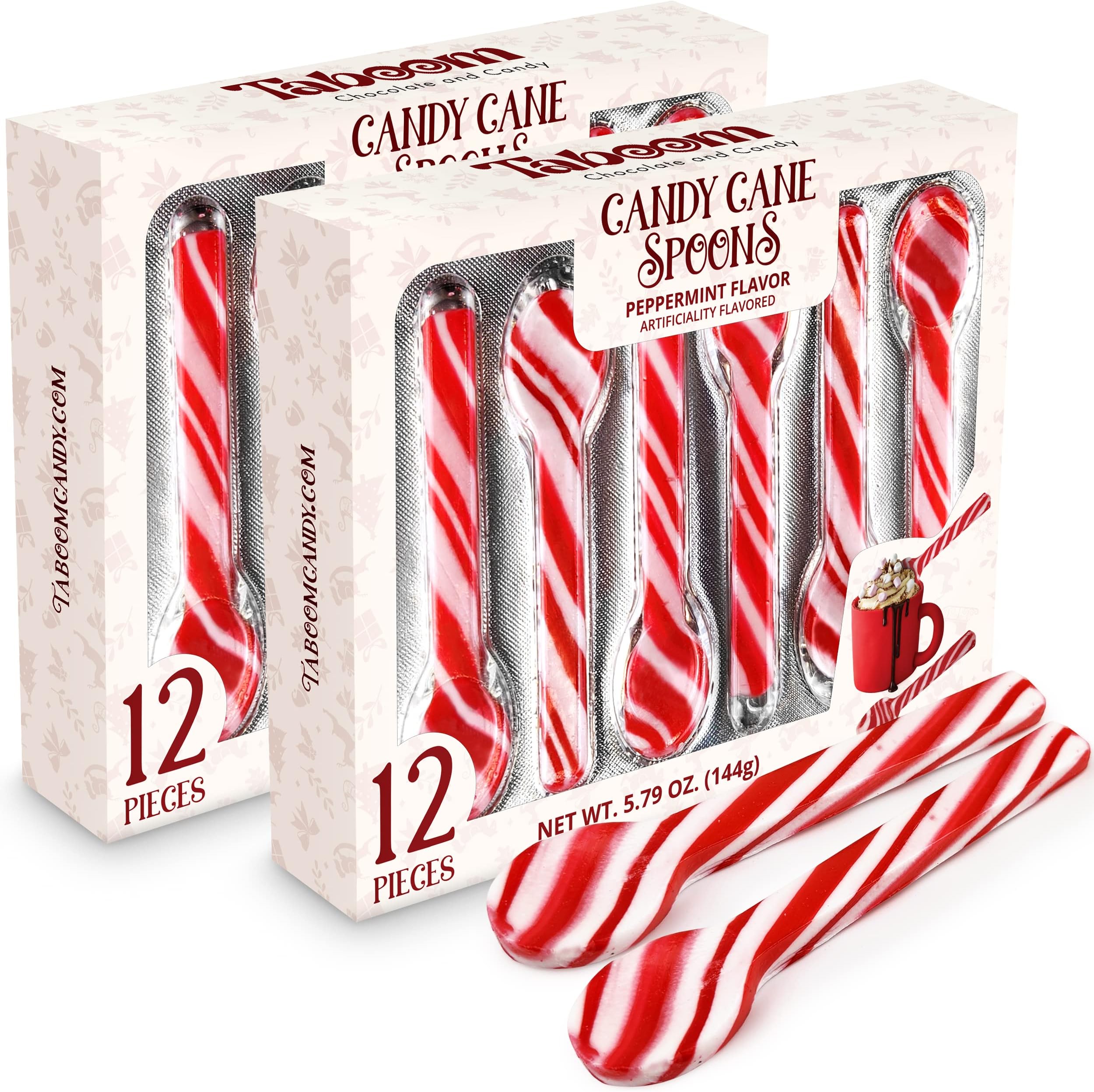 CANDY CANE Spoons, peppermint flavored, (1) box Health & Household