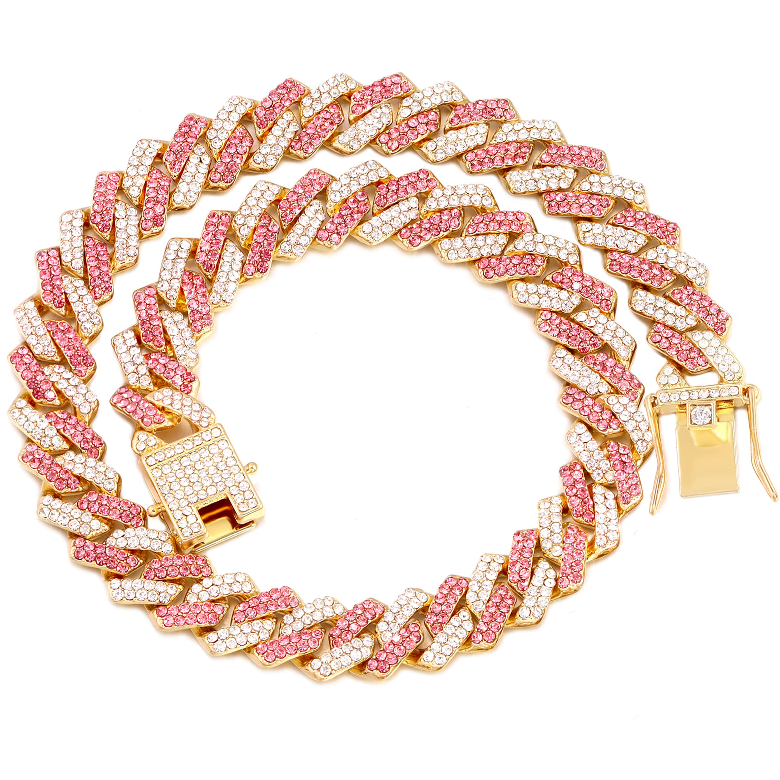 Collier pour chien de taille moyenne or rose cadeau étincelant