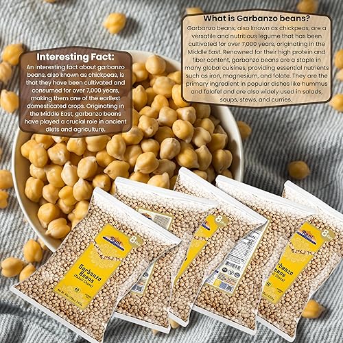 Miniatura 3 de Rani - Garbanzos (Kabuli Chana), completamente naturales, veganos, ingredientes sin gluten, no OGM, de origen indio
