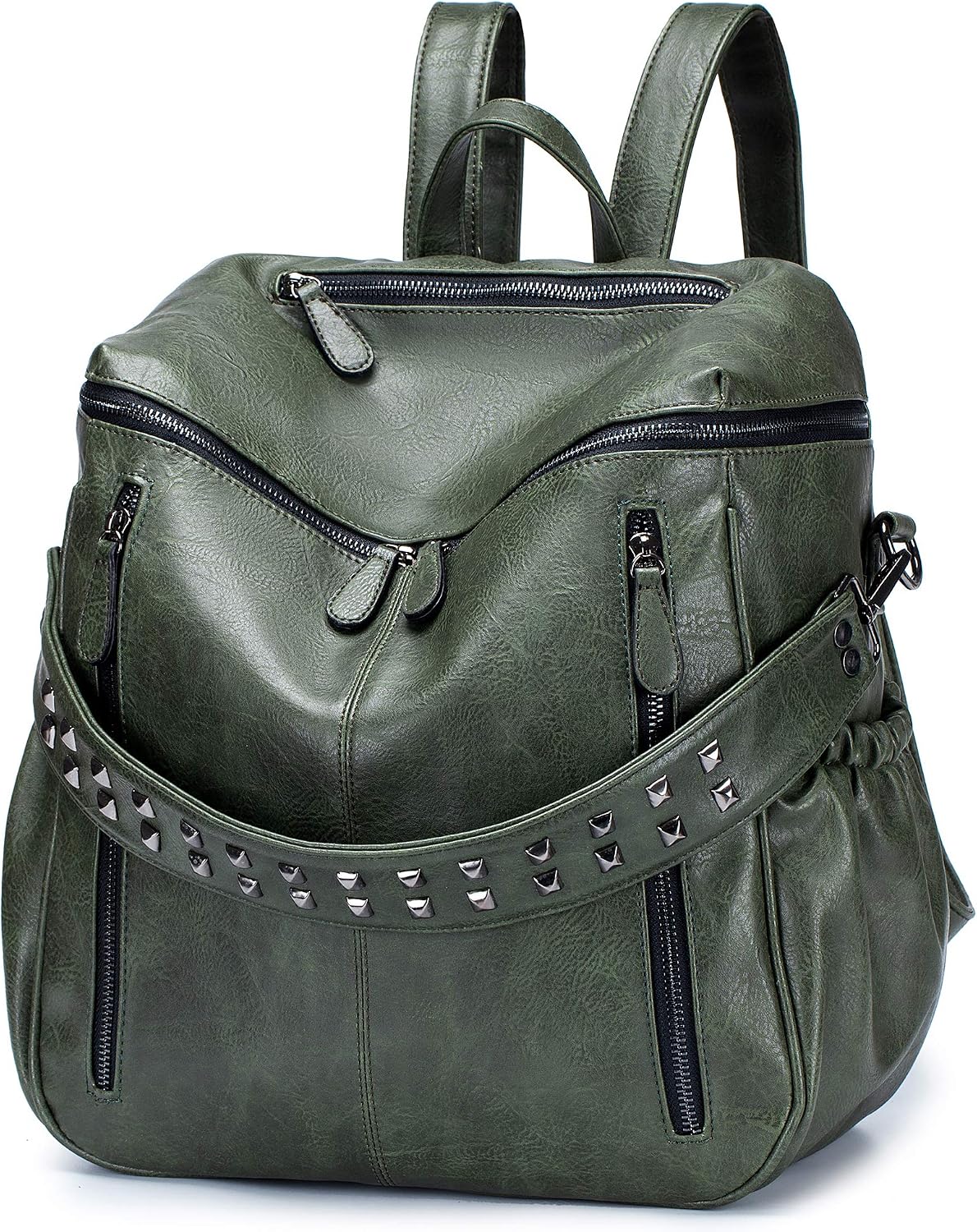 Roulens Women Backpack Purse Fashion Leather Large Liberia  display picture 2