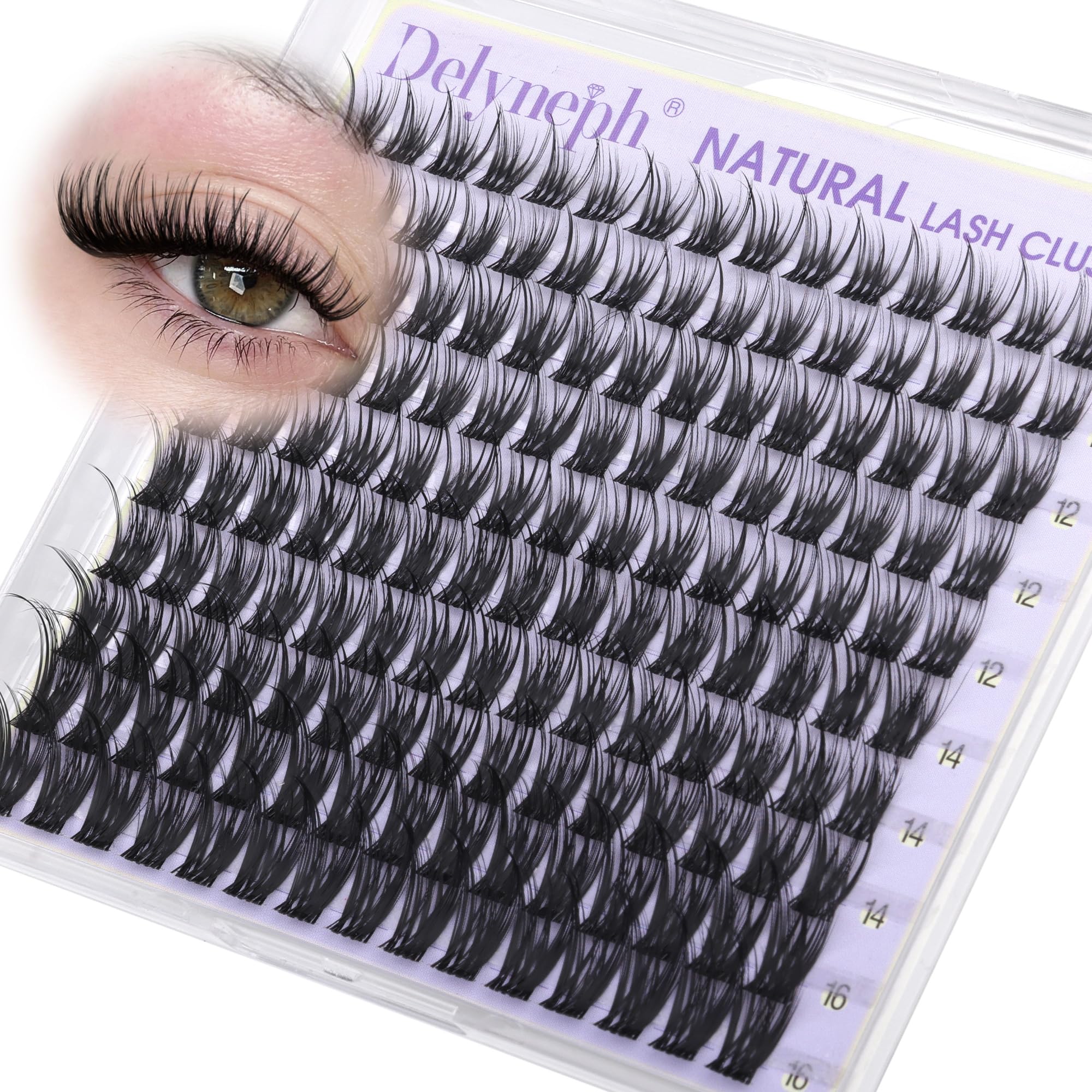 Natural Wispy Eyelash Clusters - Delyneph -25