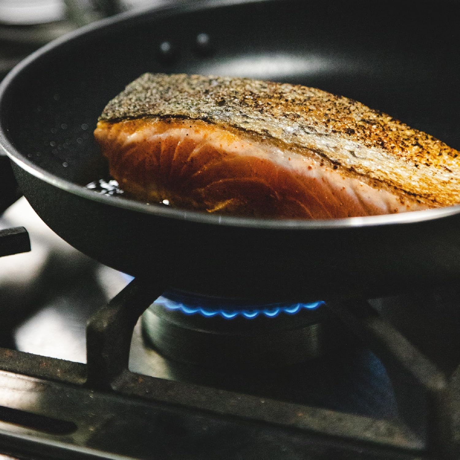 HUDSON Experience Nonstick Fry Pan 8 Inches Cookware, Pots and Pans, Dishwasher Safe Black