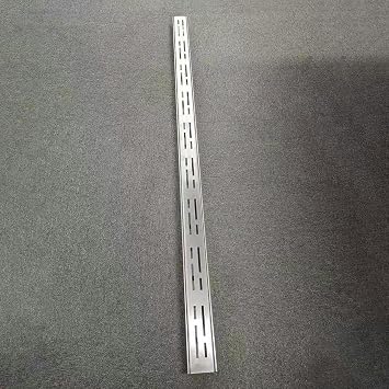 Drain Grate Narrow Channel Drain Grate 1.2 Inch Wide, Deck/Yard/Garage Trench Drain Kit, Commercial Floor Trough Guttering Outdoor, 1/2/ 3/5/ 7 Pcs1 pc