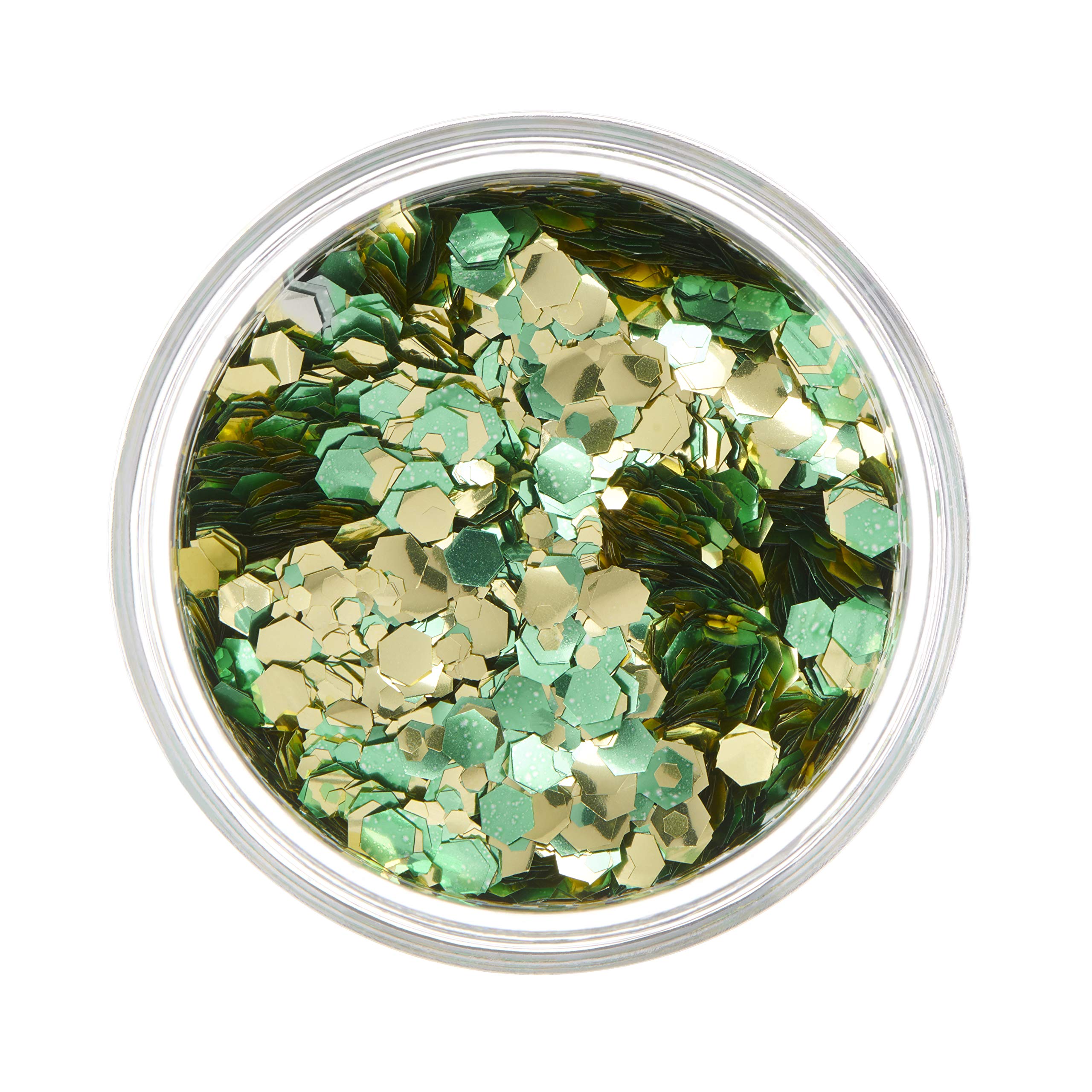 Mystic Biodegradable Eco Chunky Glitter by Moon Glitter, Shamrock, Cosmetic Bio Festival Makeup Glitter for Face Body, Nails - Image 3