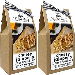 Rabbit Creek Beer Bread Mix Cheesy Jalapeno Beer Bread Mix for Baking Premium Bread