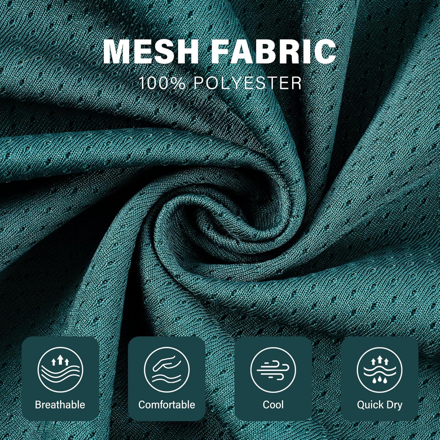 AMY COULEE Mens Mesh Running Shorts 5 Inch Workout Quick Dry Basketball Shorts with Pockets - Image 4