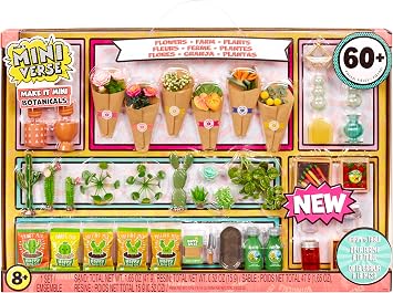 MGAs Miniverse Botanicals Collectibles, Mystery Blind Packaging, DIY Crafts, Resin Play, Mini Plants & Bouquets, Garden Themed Collectibles, 8+