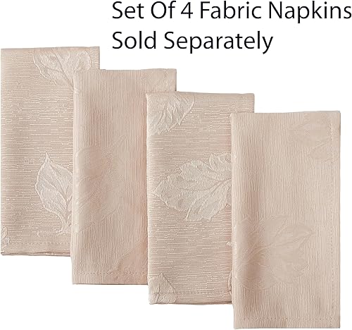 Miniatura 7 de Newbridge Tremont - Mantel de tela de damasco con hojas de otoño, diseño de damasco y hojas de remolino, temporada de otoño, impreso, resistente al