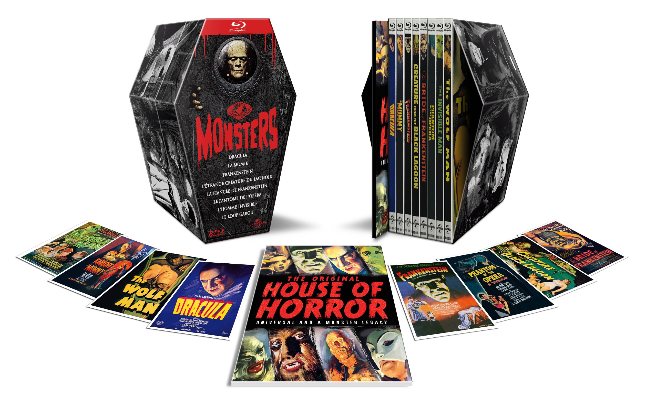 Universal Pictures Monsters - Coffret 8 films [Édition Collector] [Blu-ray]