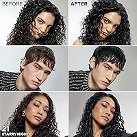 Vista 99 de L'Oreal Paris Feria Tinte permanente brillante multifacético, 721 Dusty Mauve, paquete de 1 10 negro azabache (negro más negro)