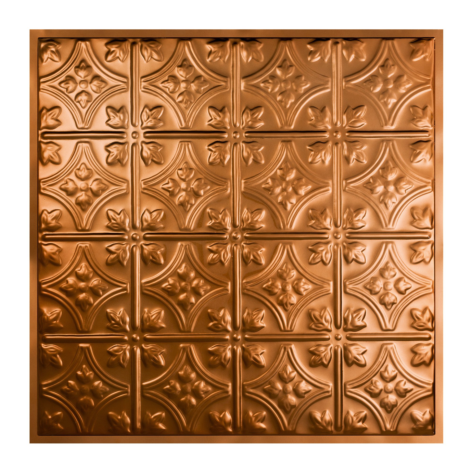 Hamilton Copper Lay-in Ceiling Tiles - Package of Five 2ft x 2ft Panels - Choose from 11 Styles - Perfect for DIY and Home Renovation Projects - Easy to Install