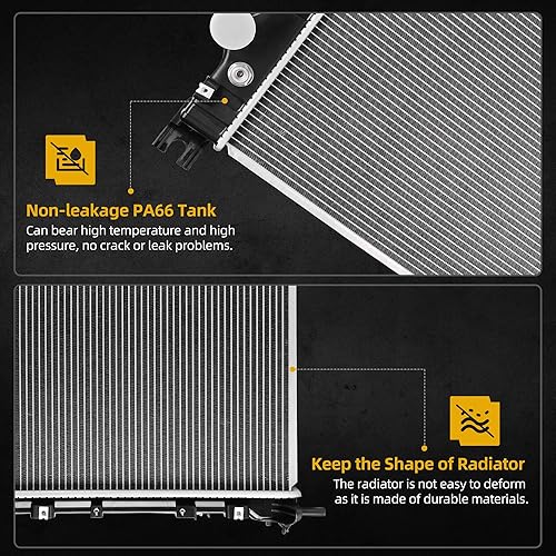 Vista 10 de DWVO Radiador completo compatible con Chrysler Town & Country Dodge Grand Caravan 3.3L 3.8L V6 2005-2007