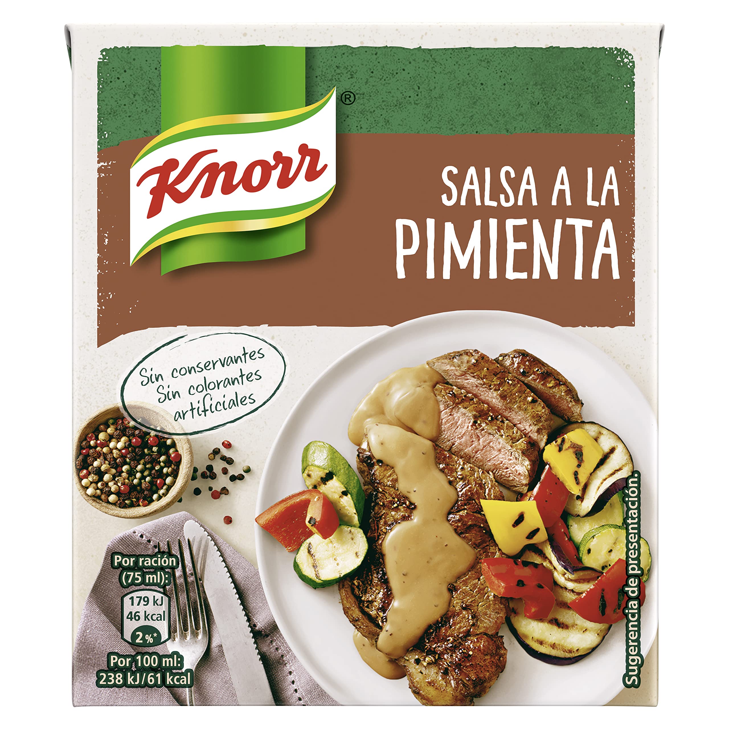 Knorr Salsa a la Pimienta 300ml Pack de 12
