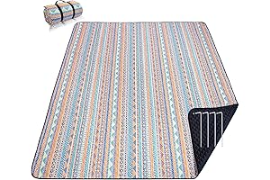 PY SUPER MODE Camping Glamping Accessories: Picnic Blankets Extra Large, Waterproof Foldable...