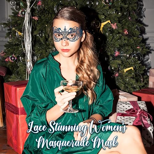 Miniatura 5 de Masquerade Mask For Women Lace Masquerade Masks for Masquerade Party, Proms, Venetian Party, Mardi Gras, Halloween & Cosplay