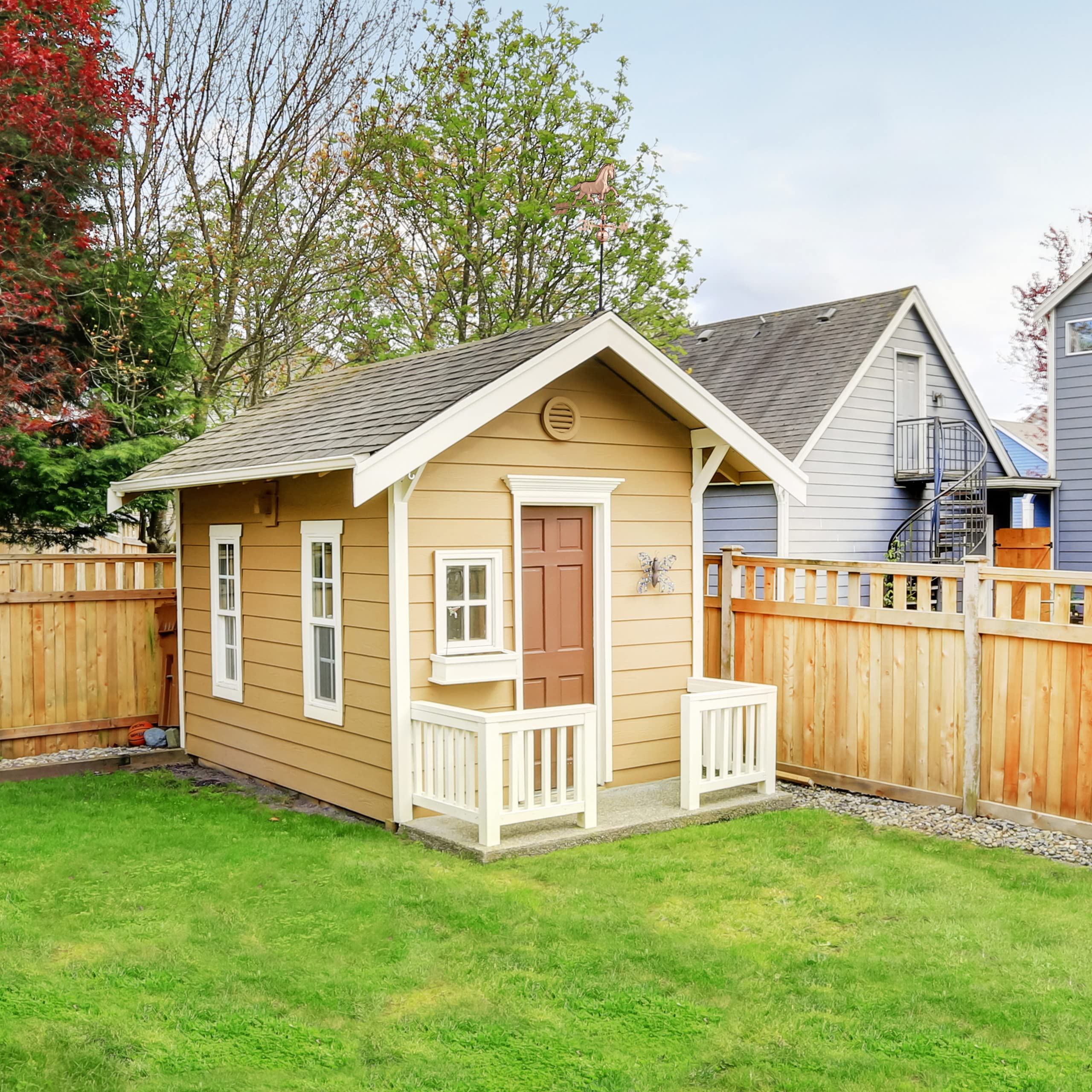 Kit De Indicador De Dirección Del Viento Genérico Para Montaje En Techo, Soporte De Metal Para Exteriores, Veleta Meteorológica Para Cúpulas De Jardín, Decoración De Techo Fácil De Usar, Helicóptero