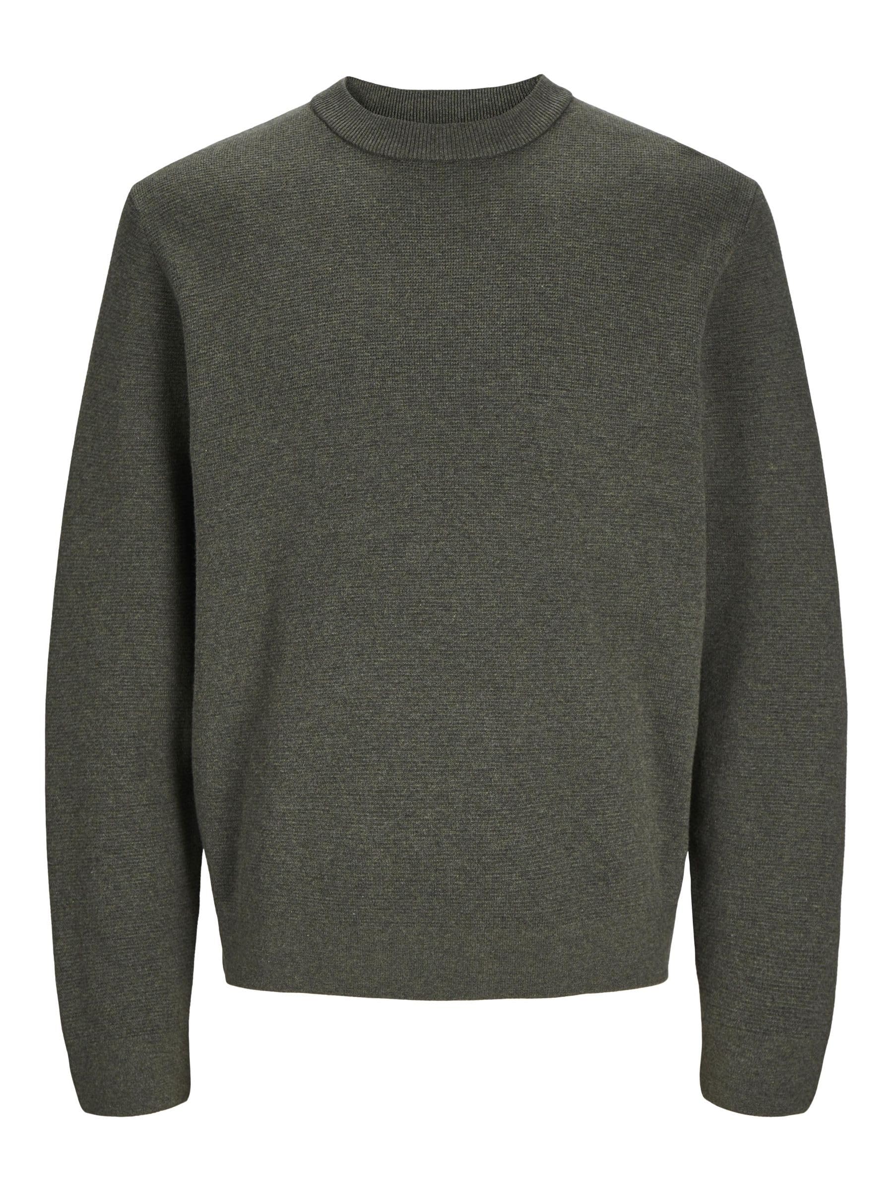 JACK & JONES Male Strickpullover Einfarbig Strickpullover
