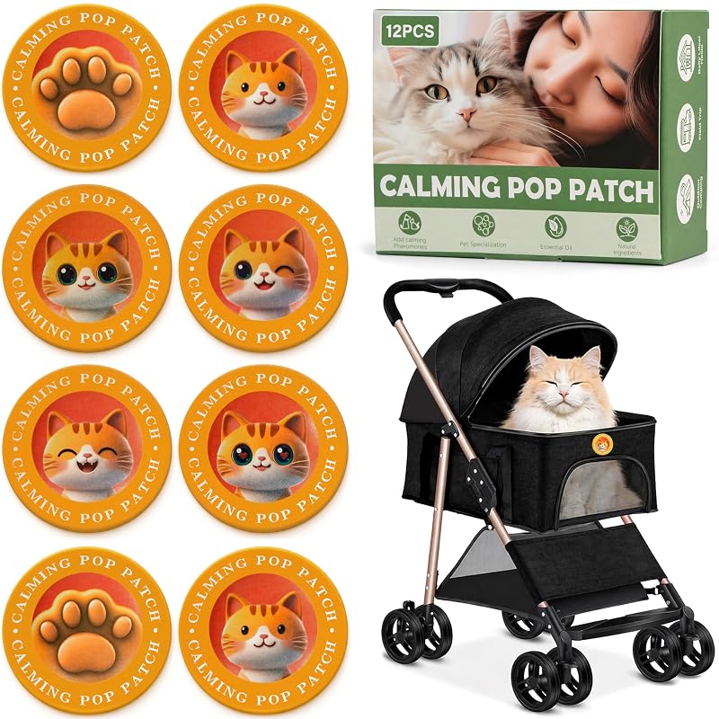 Adesivo Aromático para Gatos Granatan Cat Pop Patches com Liberação Controlada, 12 Unidades
