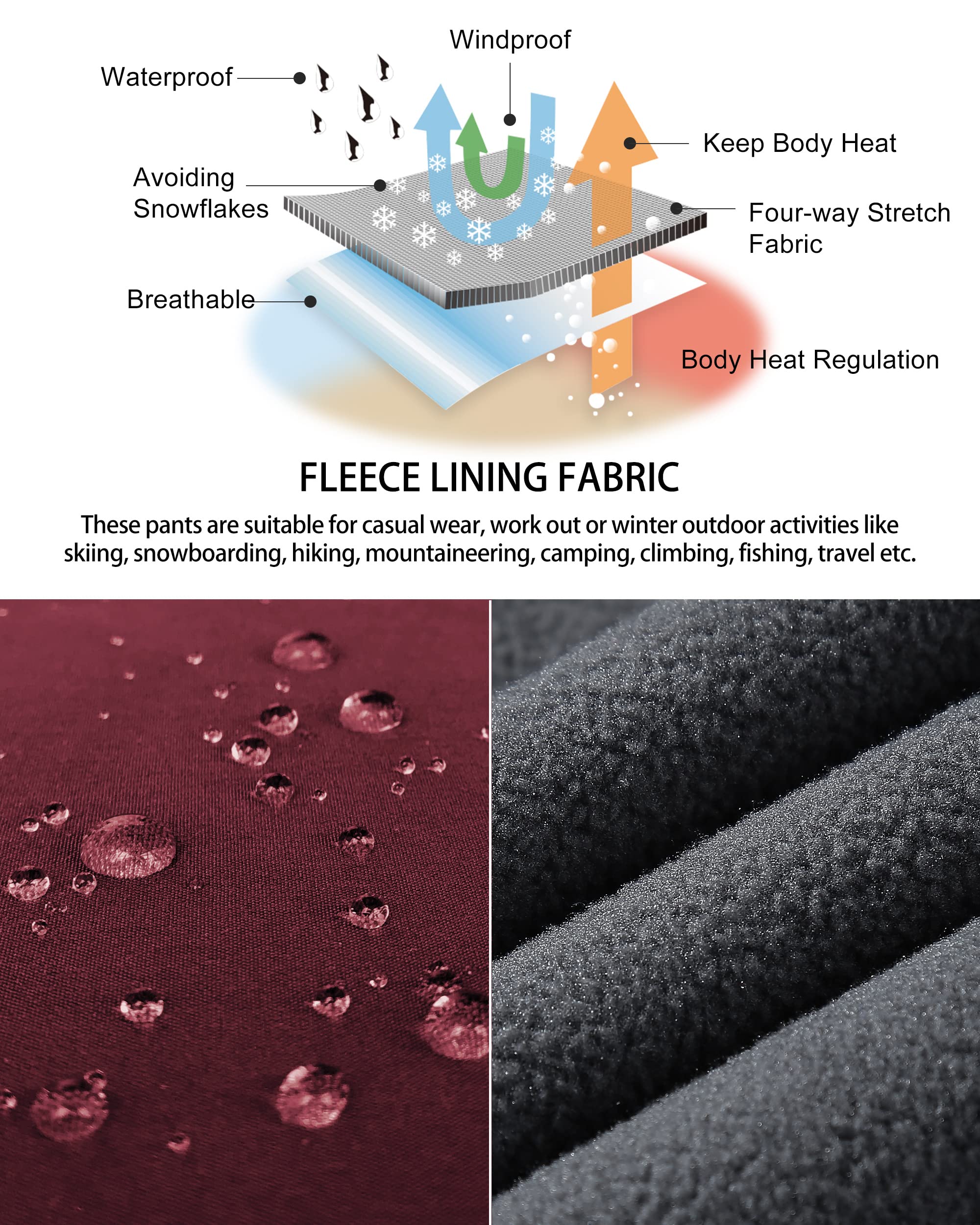 Outdoor Ventures Softshell Weste Herren Wasserdicht Winddichte Ärmellose Jacke Sportlich,Mehrere Taschen Body Warmer Golf Softshellweste für Männer