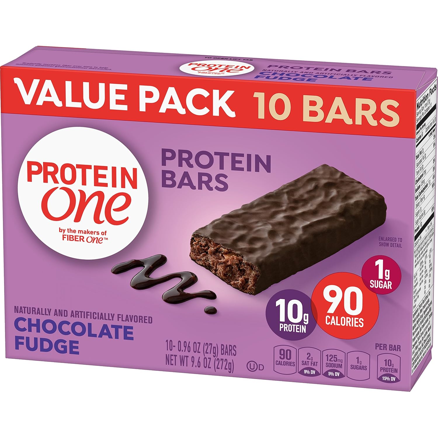 Protein One 90 Calorie Keto Protein Bars, Strawberries and Cream, 10 ct (Pack of 6)