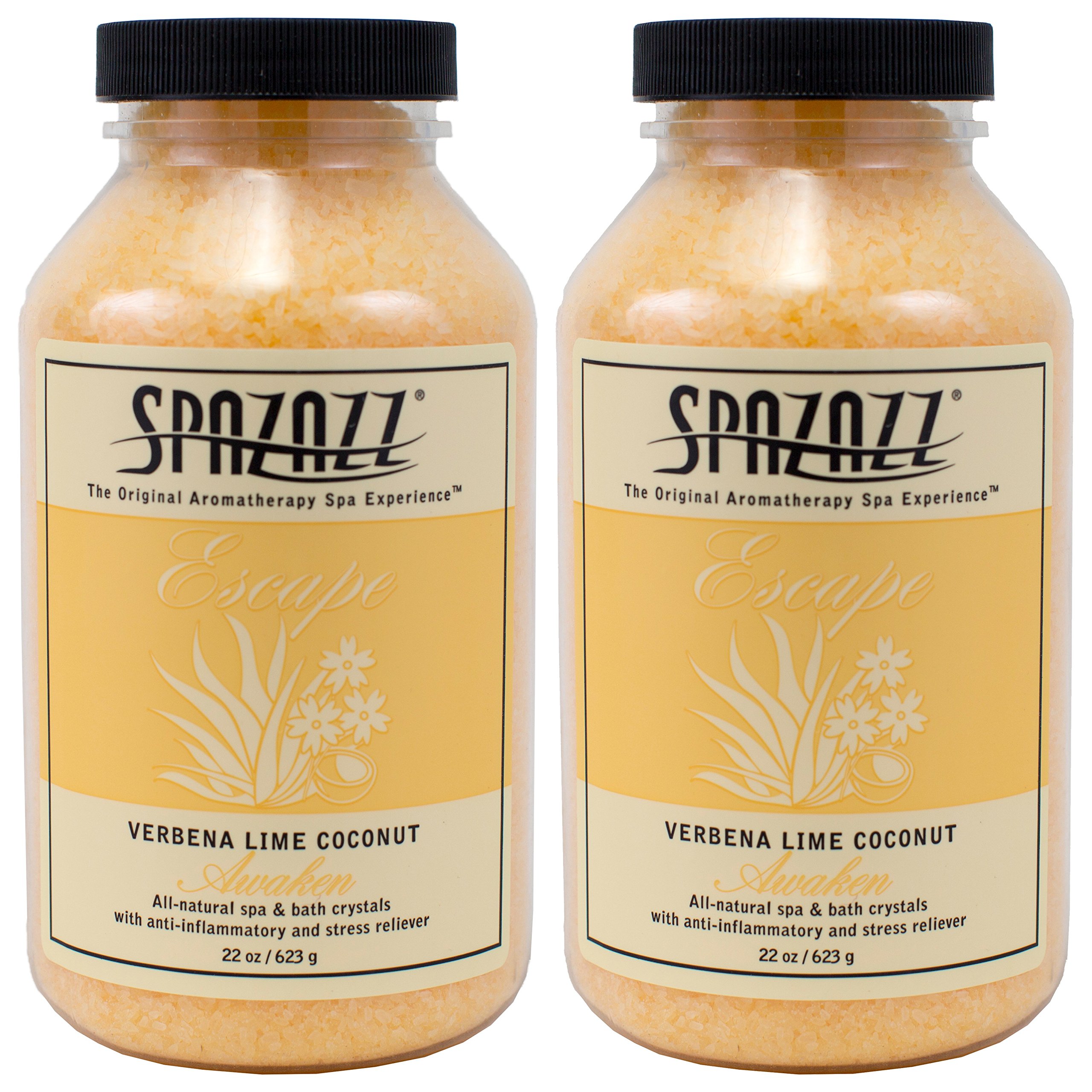 Spazazz Verbena Lime Coconut Crystals (22 oz) (2)
