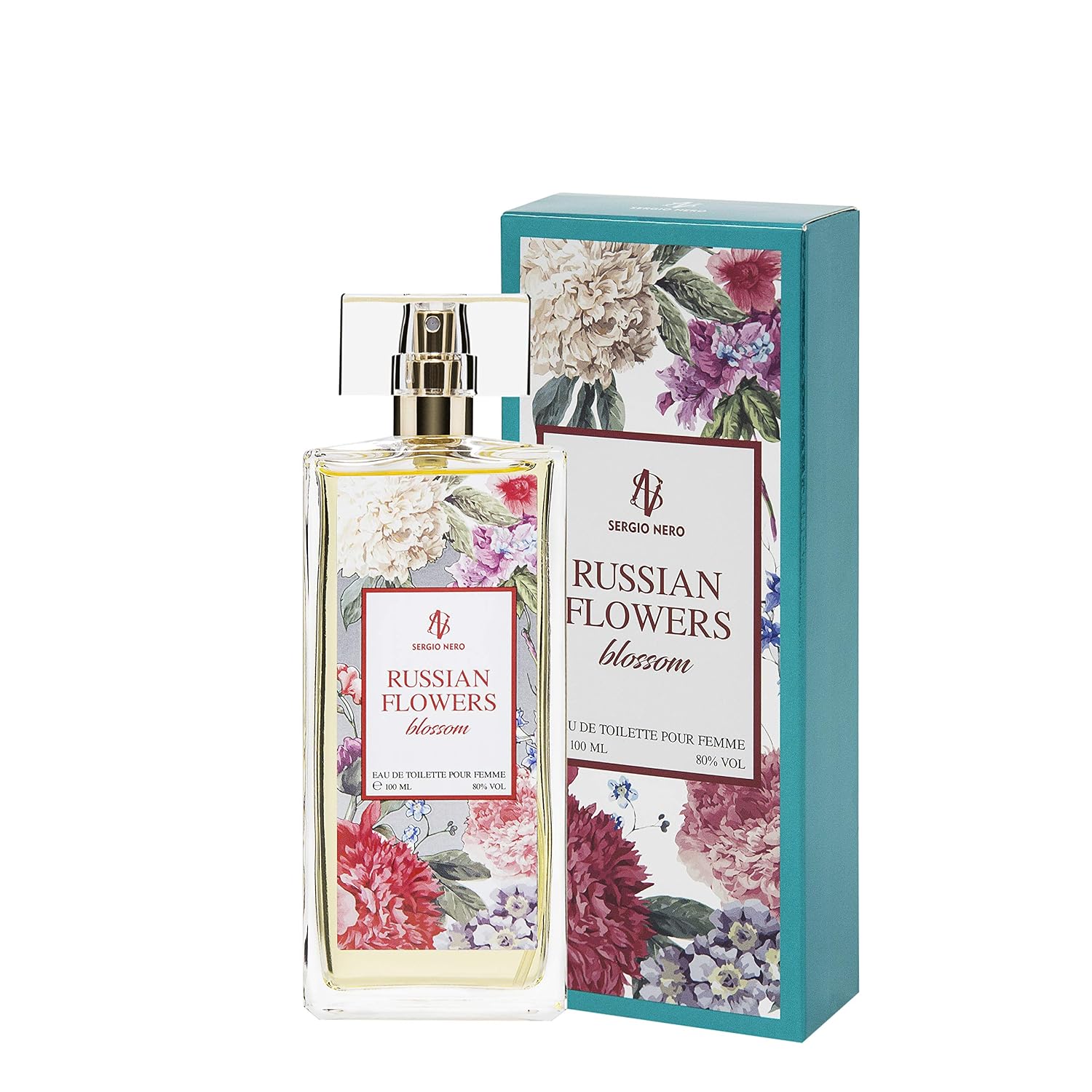 SERGIO NERO Russian Flowers (BLOSSOM) Eau de Toilette for Women 3.4 fl.oz. (100 ml) – Floral Fragrance for Her