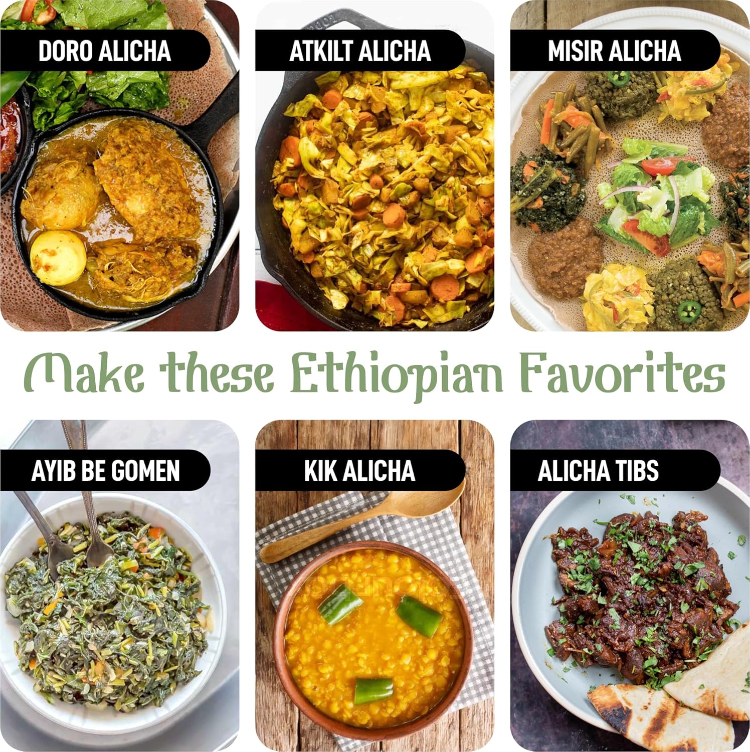 Brundo Ethiopian Spice Company | Alicha Kimem | Mild Ethiopian Spice Blend | Used to Make Kik Alicha and Doro Alicha | Imported and Craft in Ethiopia 2oz - Image 5