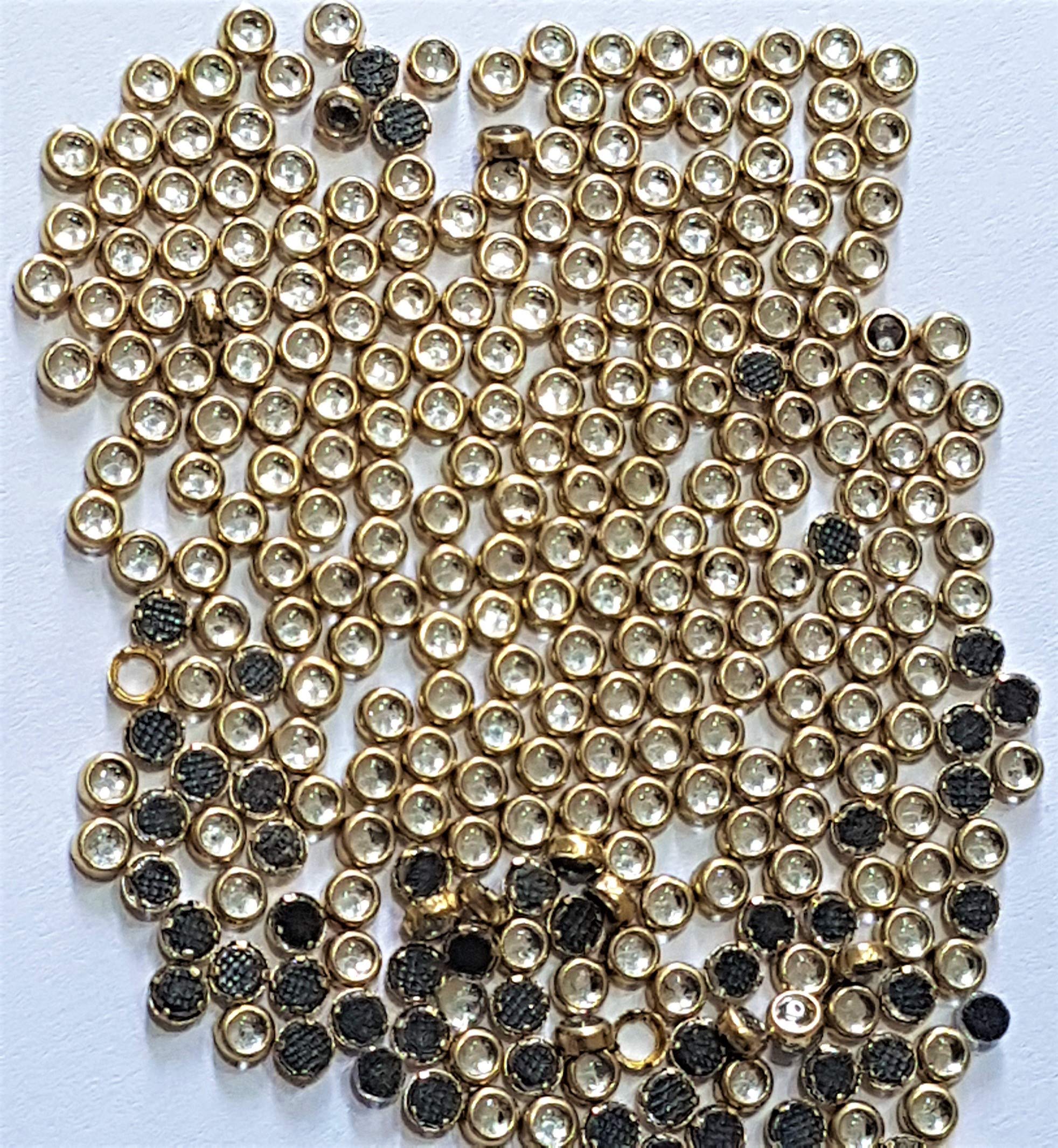 Creating Bharat Kundan Stone for Jewellery Making, Bangles, Embroidery pastable Beads, 500 Pieces (Silver Round 5mm) (B08D6QN6M9) Amazon Price History, Amazon Price Tracker