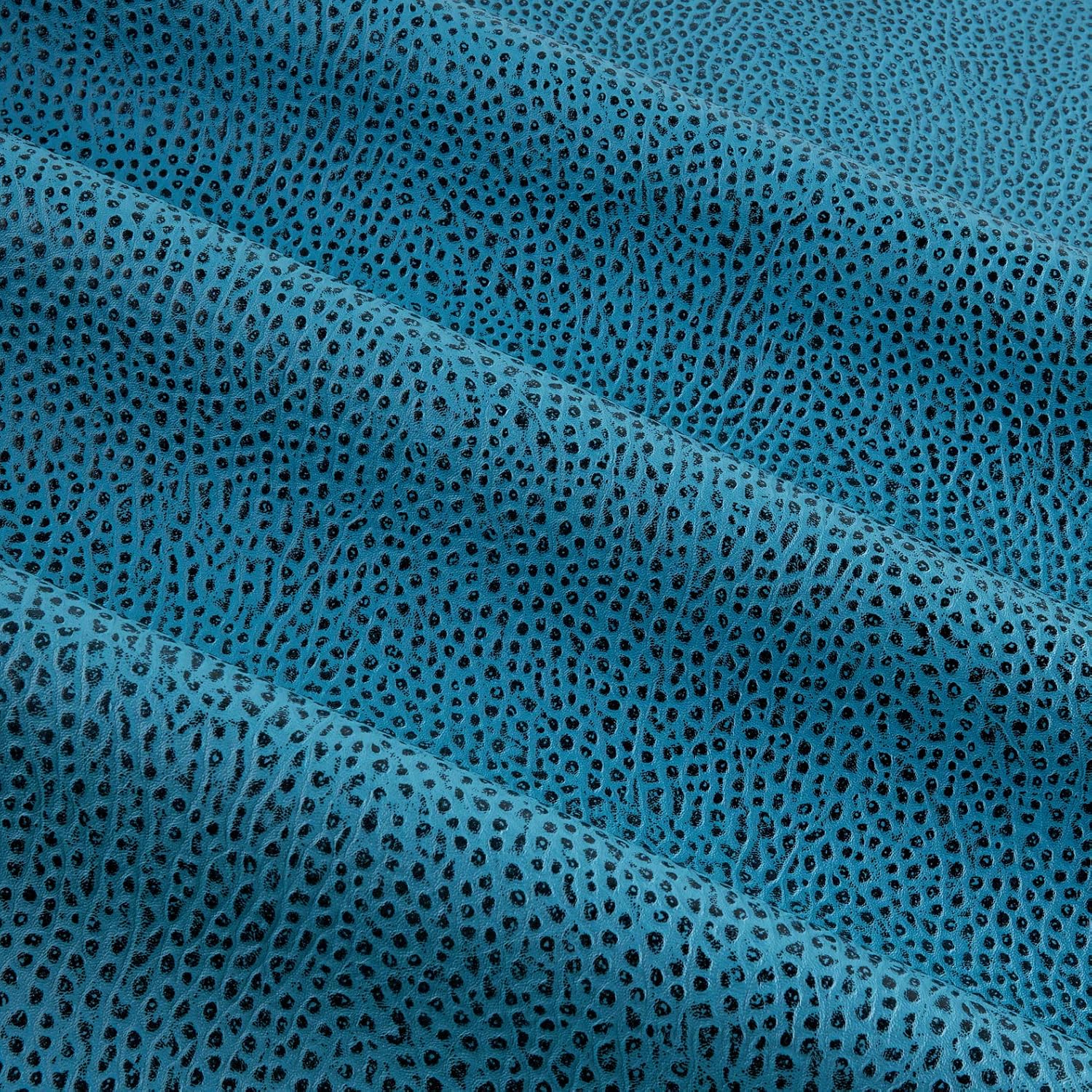 Faux Leather Boca Blue, Fabric by the Yard