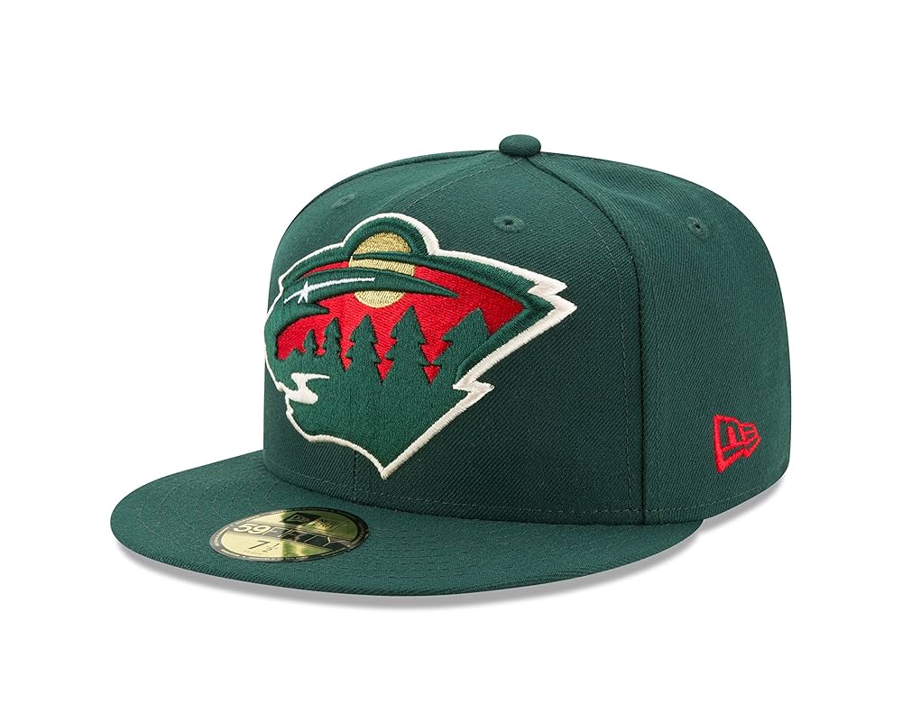 THE CAP×NewEra 59FIFTY Wild Majoram Pack New Era NHL Minnesota Wild Logo Grand Fitted 59Fifty Cap