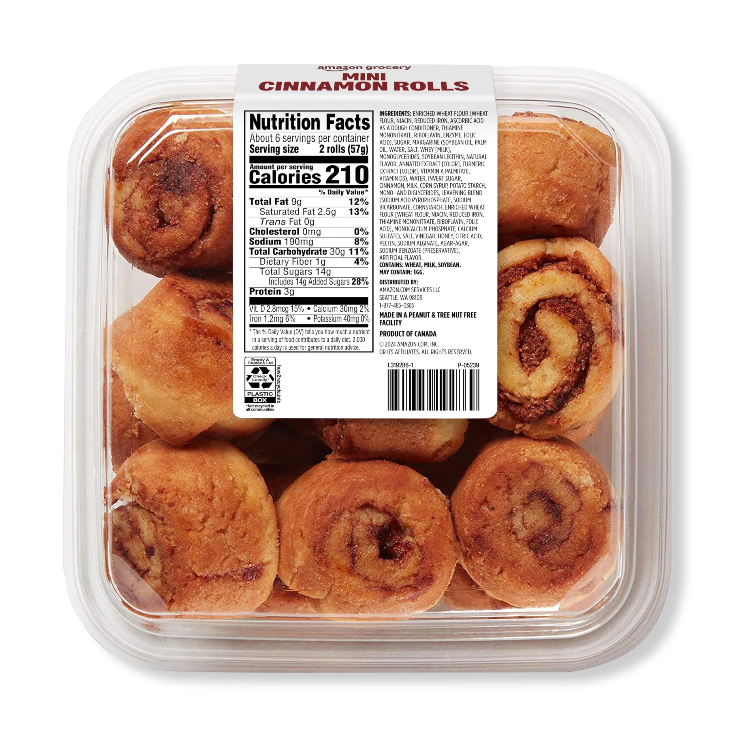 Amazon Grocery Mini Cinnamon Rolls 12 Oz Frozen Previously Fresh Brand Packaging May Vary — view 4