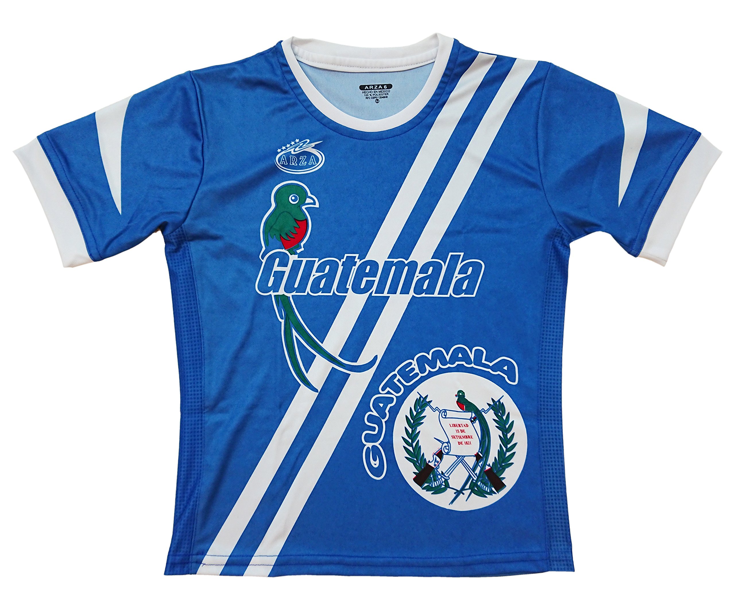 ARZA Guatemala Away Youth Soccer Uniform (12, Blue)