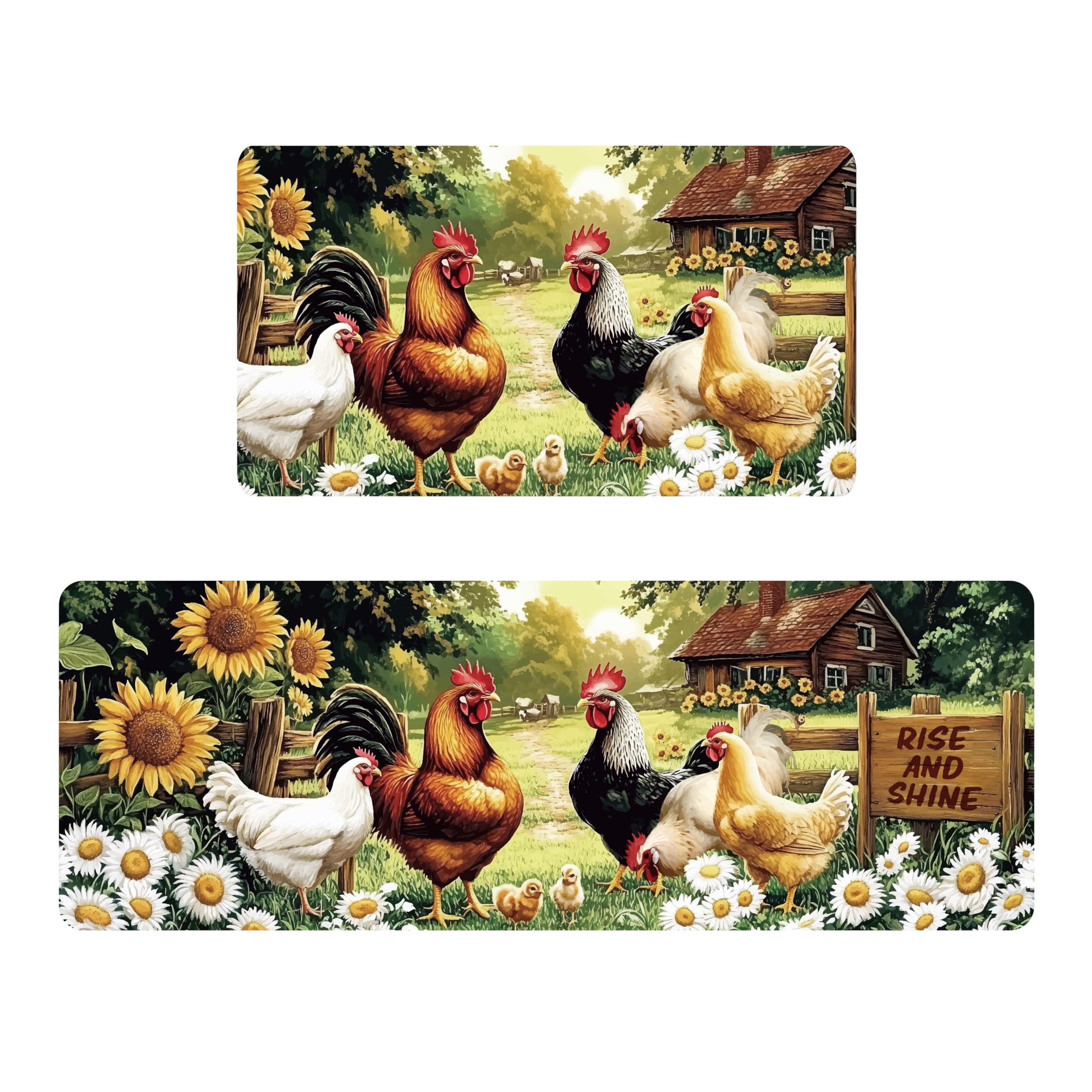 Tapis de cuisine antidérapants PandaHall lavables lot de 2 grand format pour sol de maison